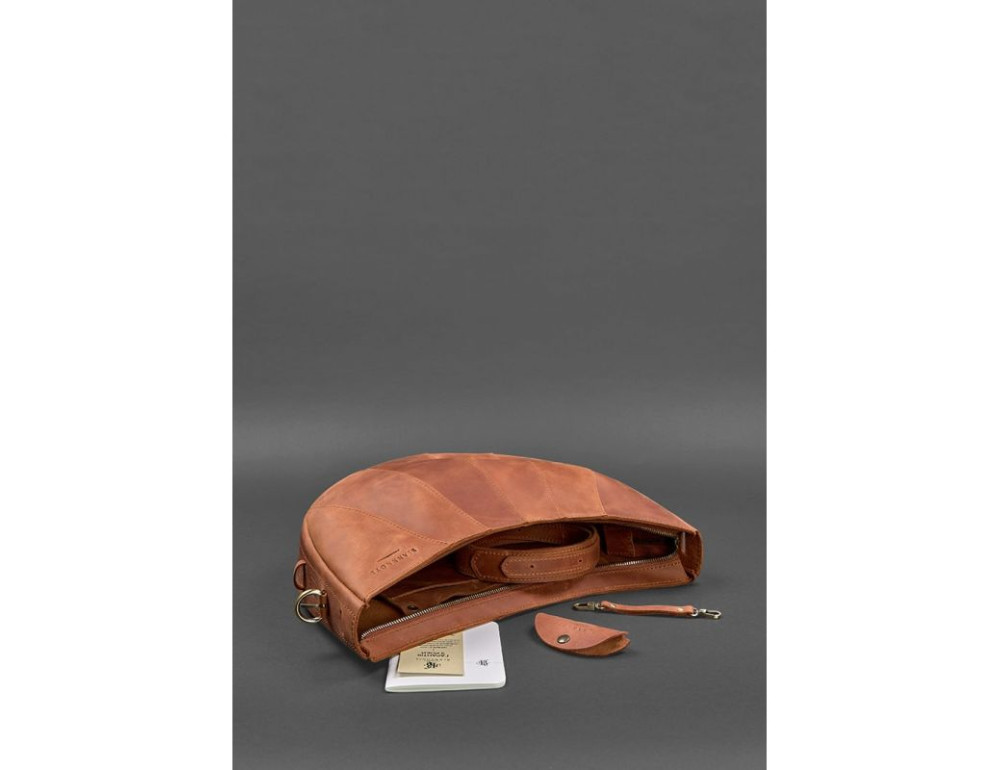 Світло-коричнева сумка через плече Blancnote BN-BAG-12-K-KR - Фотографія № 4