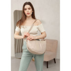 Світло-бежева шкіряна сумка через плече Blancnote BN-BAG-12-LIGHT-BEIGE - Фотографія № 105