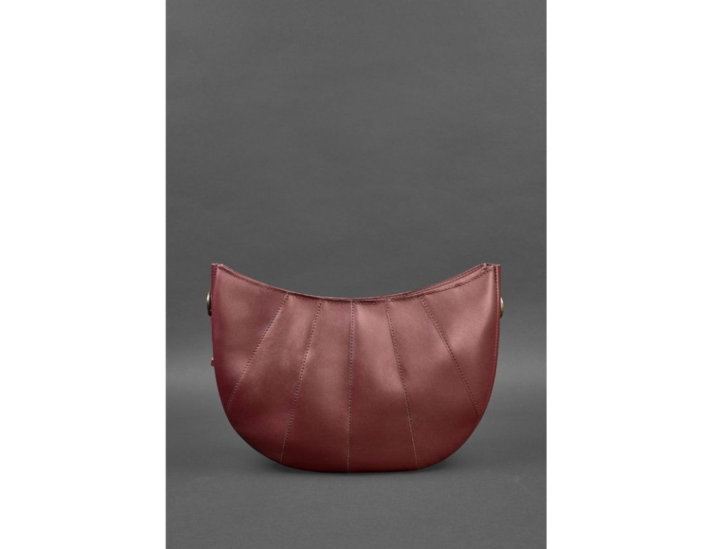 Бордова шкіряна сумка Blancnote BN-BAG-12-VIN - Фотографія № 5