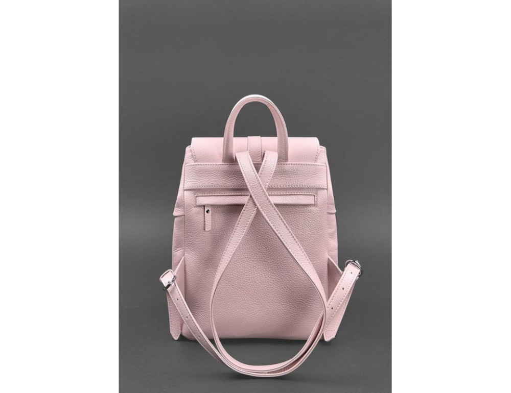 Шкіряний жіночий рюкзак Олсен рожевий Blancnote BN-BAG-13-barbi - Фотографія № 4