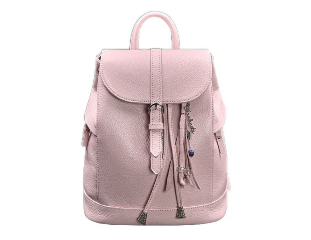 Шкіряний жіночий рюкзак Олсен рожевий Blancnote BN-BAG-13-barbi - Фотографія № 7