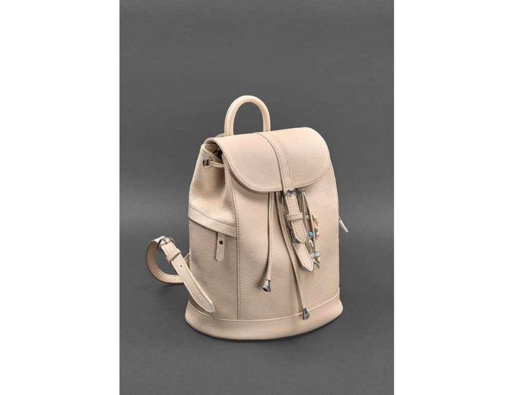 Міський шкіряний рюкзак Blancnote BN-BAG-13-crem-brule - Фотографія № 3