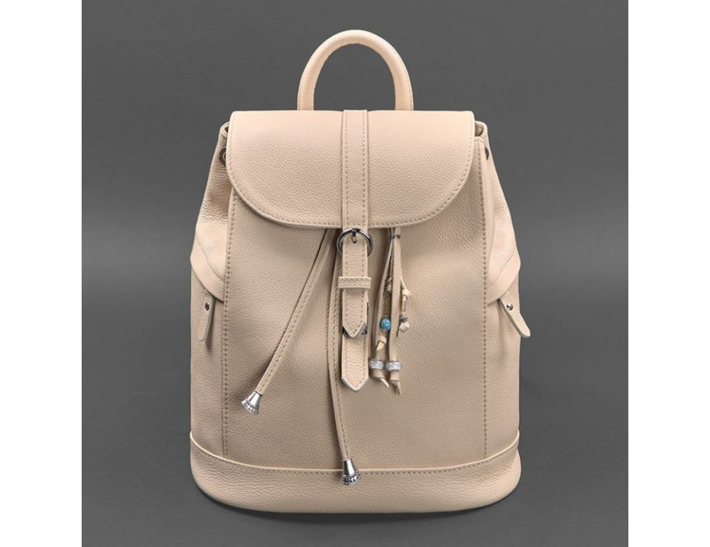 Міський шкіряний рюкзак Blancnote BN-BAG-13-crem-brule - Фотографія № 6