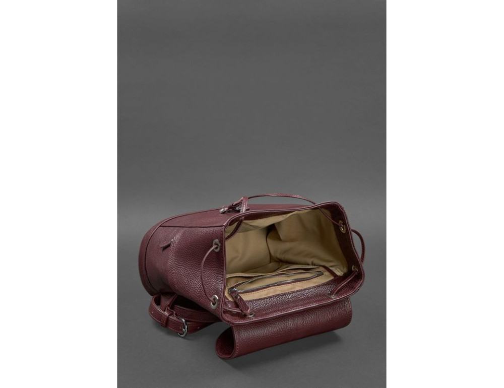 Шкіряний жіночий рюкзак кольору марсала Blanknote BN-BAG-13-MARSALA - Фотографія № 5