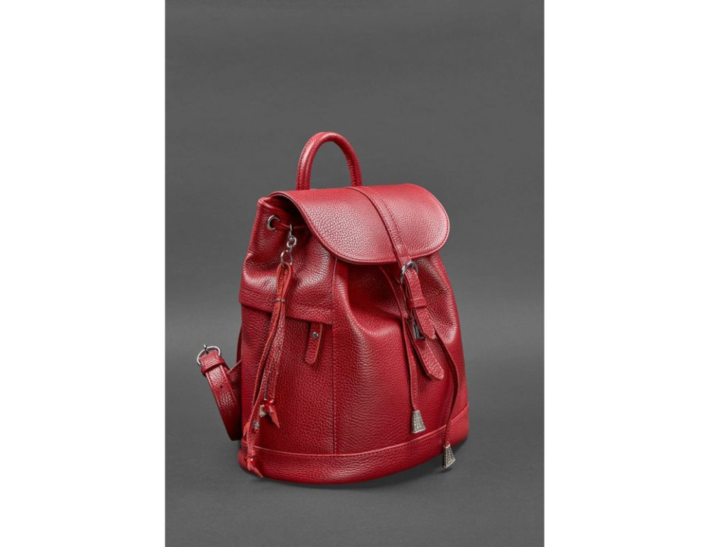 Міський шкіряний рюкзак Blanknote BN-BAG-13-rubin - Фотографія № 3
