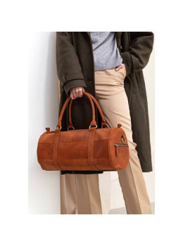 Светло-коричневая кожаная дорожная сумка Blanknote BN-BAG-14-k-kr
