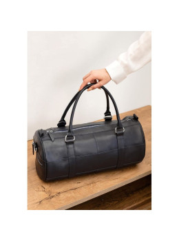 Кожаная сумка Harper темно-синяя краст Blanknote BN-BAG-14-navy-blue