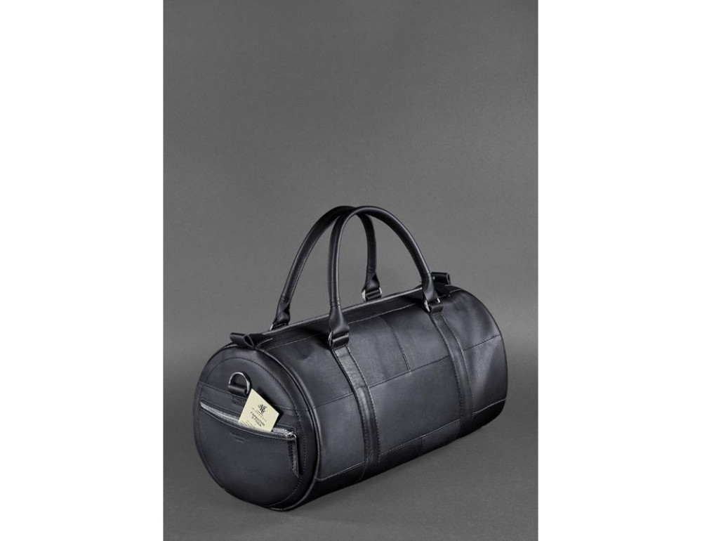Шкіряна сумка Harper темно-синя краст Blanknote BN-BAG-14-navy-blue - Фотографія № 3