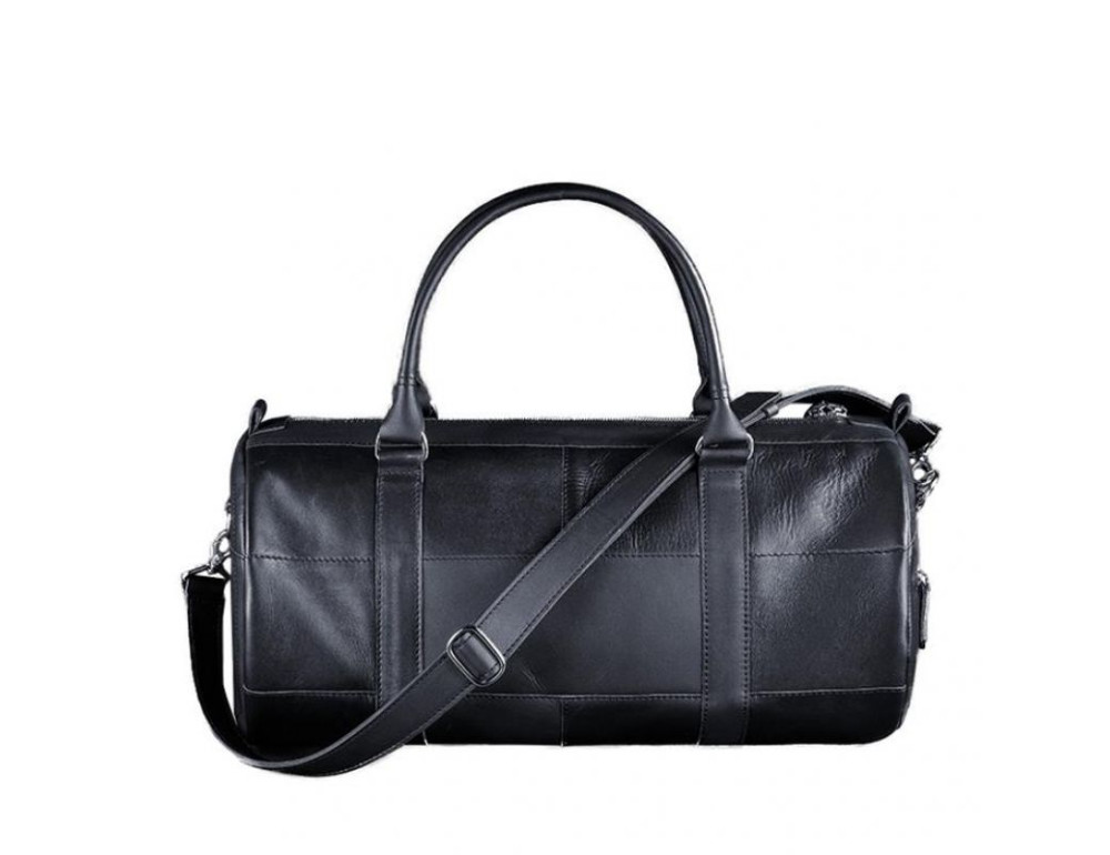 Шкіряна сумка Harper темно-синя краст Blanknote BN-BAG-14-navy-blue - Фотографія № 8
