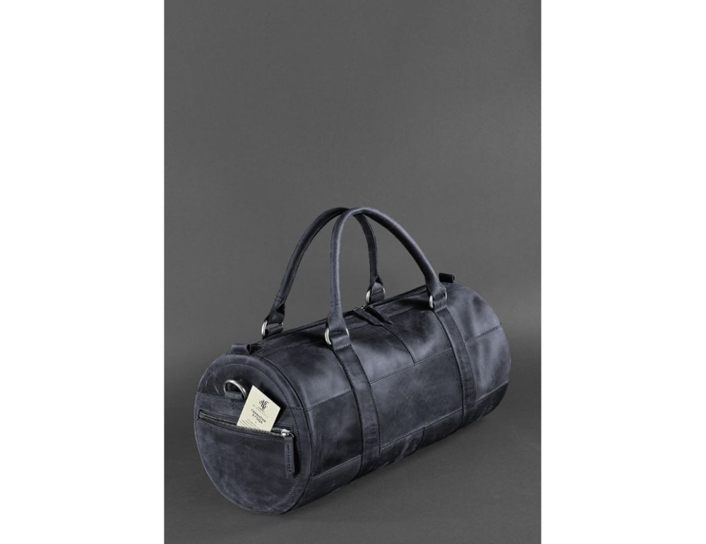 Шкіряна сумка Harper темно-синя Crazy Horse Blancnote BN-BAG-14-nn - Фотографія № 2