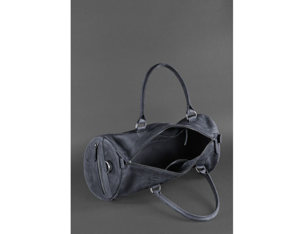 Шкіряна сумка Harper темно-синя Crazy Horse Blancnote BN-BAG-14-nn - Фотографія № 3