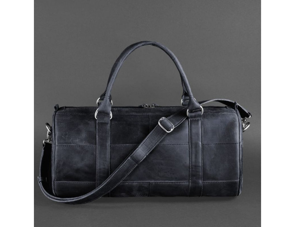 Шкіряна сумка Harper темно-синя Crazy Horse Blancnote BN-BAG-14-nn - Фотографія № 6