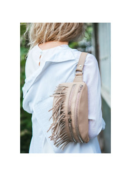 Жіноча сумка на пояс blanknote SPIRIT BN-BAG-15-crem-brule