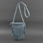 Шкіряна жіноча сумка з бахромою міні-кроссбоді Fleco блакитна BN-BAG-16-blue - Фотографія № 104