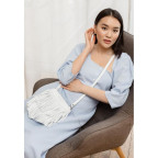 Шкіряна сумка з бахромою міні-кроссбоді Fleco біла Blanknote BN-BAG-16-white - Фотографія № 100