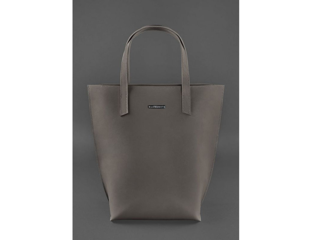 Темно-бежева шкіряна сумка шоппер Blancnote BN-BAG-17-BEIGE - Фотографія № 2
