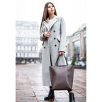 Темно-бежева шкіряна сумка шоппер Blancnote BN-BAG-17-BEIGE - Фотографія № 107