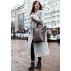 Темно-бежева шкіряна сумка шоппер Blancnote BN-BAG-17-BEIGE - Фотографія № 108