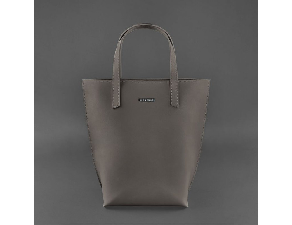 Темно-бежева шкіряна сумка шоппер Blancnote BN-BAG-17-BEIGE - Фотографія № 10