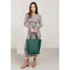 Зелена шкіряна сумка шоппер Blancnote BN-BAG-17-MALACHITE - Фотографія № 106