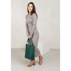 Зелена шкіряна сумка шоппер Blancnote BN-BAG-17-MALACHITE - Фотографія № 108