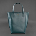Зелена шкіряна сумка шоппер Blancnote BN-BAG-17-MALACHITE - Фотографія № 109