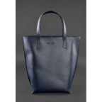 Темно-синя велика шкіряна сумка жіноча BN-BAG-17-NAVY-BLUE - Фотографія № 101