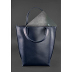Темно-синя велика шкіряна сумка жіноча BN-BAG-17-NAVY-BLUE - Фотографія № 103