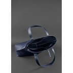 Темно-синя велика шкіряна сумка жіноча BN-BAG-17-NAVY-BLUE - Фотографія № 105