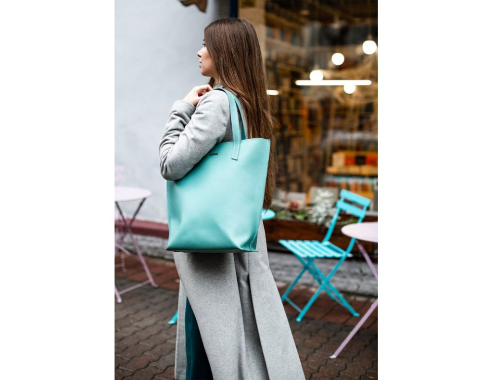 Містка жіноча сумка Шопер blanknote BN-BAG-17-tiffany тиффани - Фотографія № 8