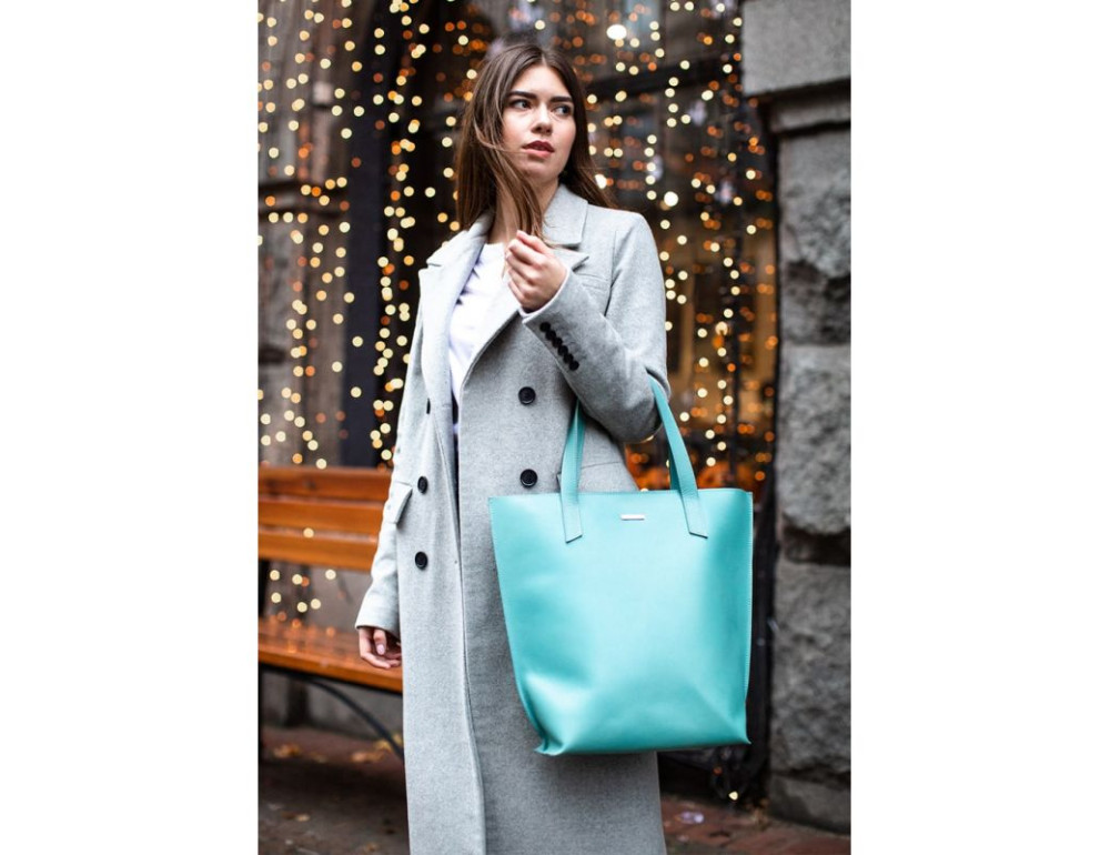 Містка жіноча сумка Шопер blanknote BN-BAG-17-tiffany тиффани - Фотографія № 9