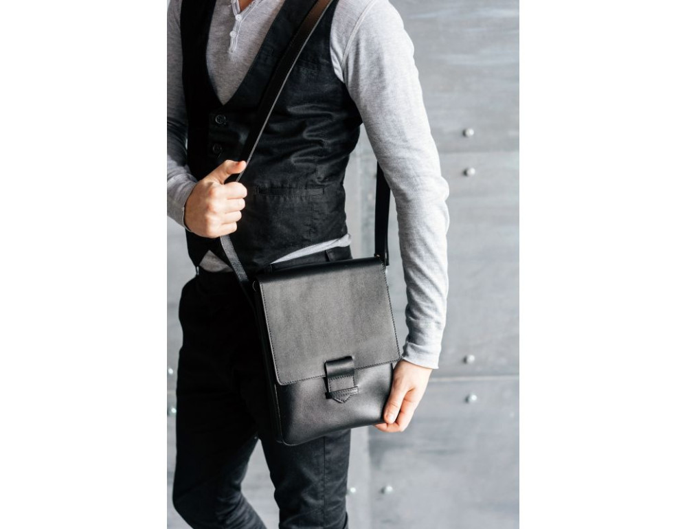 Чоловічий шкіряний месенджер Blanknote BN-BAG-18-g - Фотографія № 7