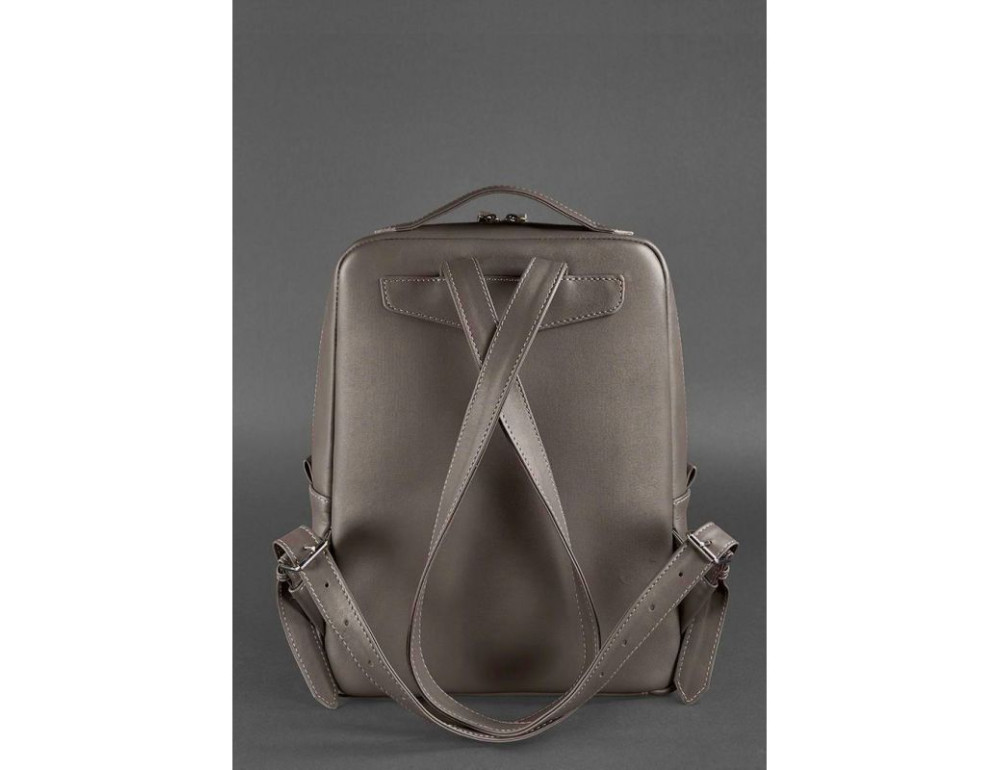 Темно-бежевий жіночий рюкзак зі шкіри Blancnote BN-BAG-19-BEIGE - Фотографія № 4