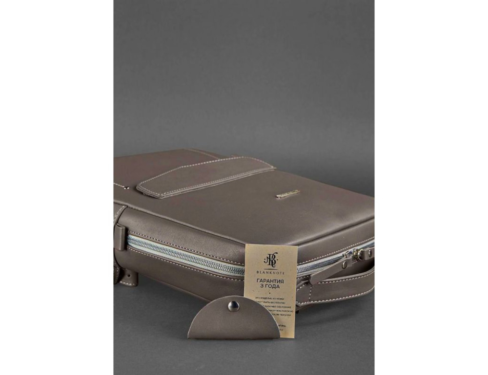 Темно-бежевий жіночий рюкзак зі шкіри Blancnote BN-BAG-19-BEIGE - Фотографія № 5
