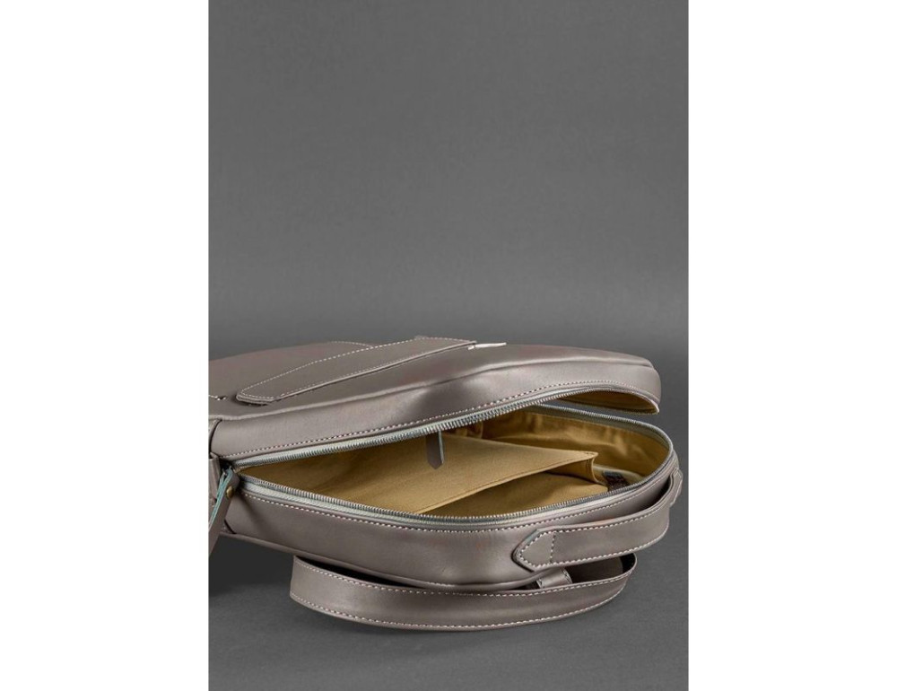 Темно-бежевий жіночий рюкзак зі шкіри Blancnote BN-BAG-19-BEIGE - Фотографія № 6