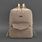 Шкіряний жіночий рюкзак на блискавці Cooper світло-бежевий краст BN-BAG-19-light-beige - Фотографія № 104