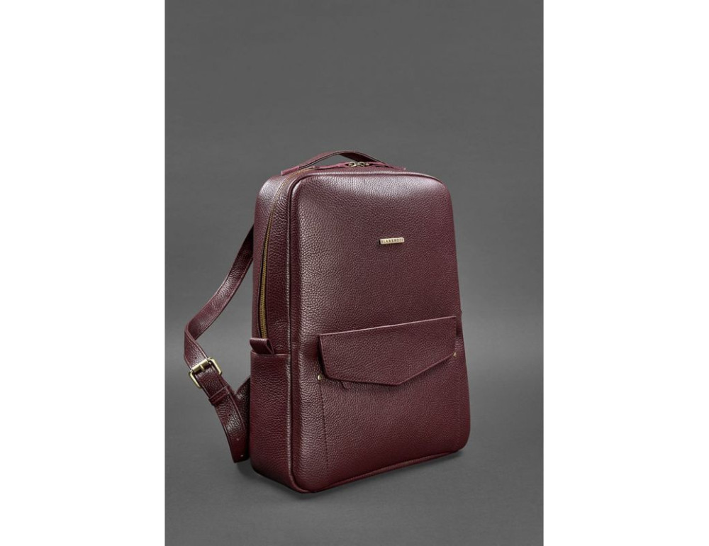 Жіночий шкіряний рюкзак Blancnote BN-BAG-19-marsala - Фотографія № 3