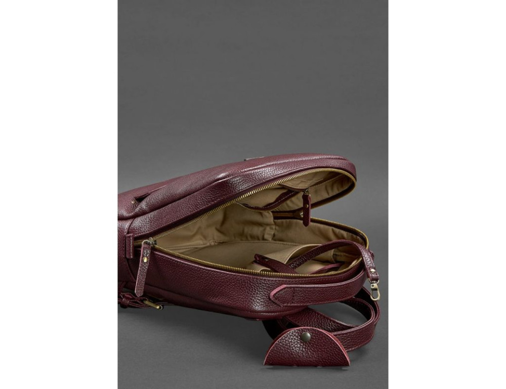 Жіночий шкіряний рюкзак Blancnote BN-BAG-19-marsala - Фотографія № 5