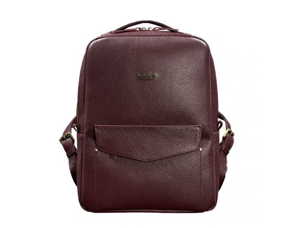 Жіночий шкіряний рюкзак Blancnote BN-BAG-19-marsala - Фотографія № 7