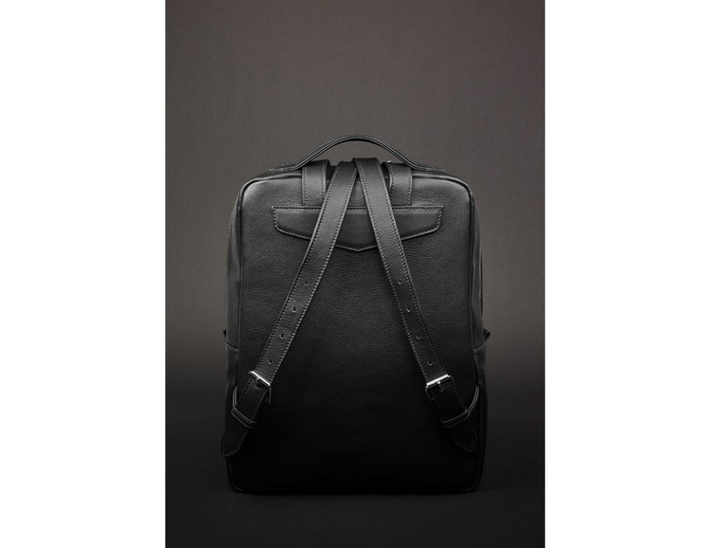 Шкіряний жіночий рюкзак чорного кольору Blanknote НУАР BN-BAG-19-NOIR - Фотографія № 4