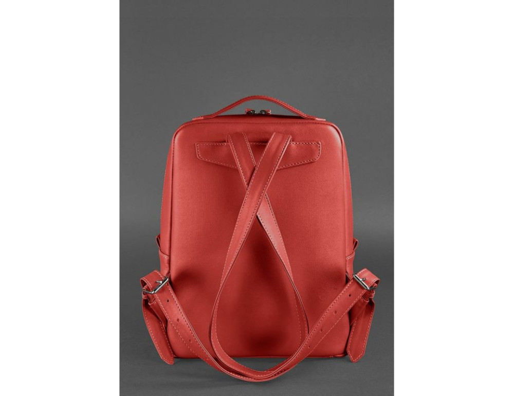 Червоний жіночий рюкзак зі шкіри Blancnote BN-BAG-19-red - Фотографія № 4