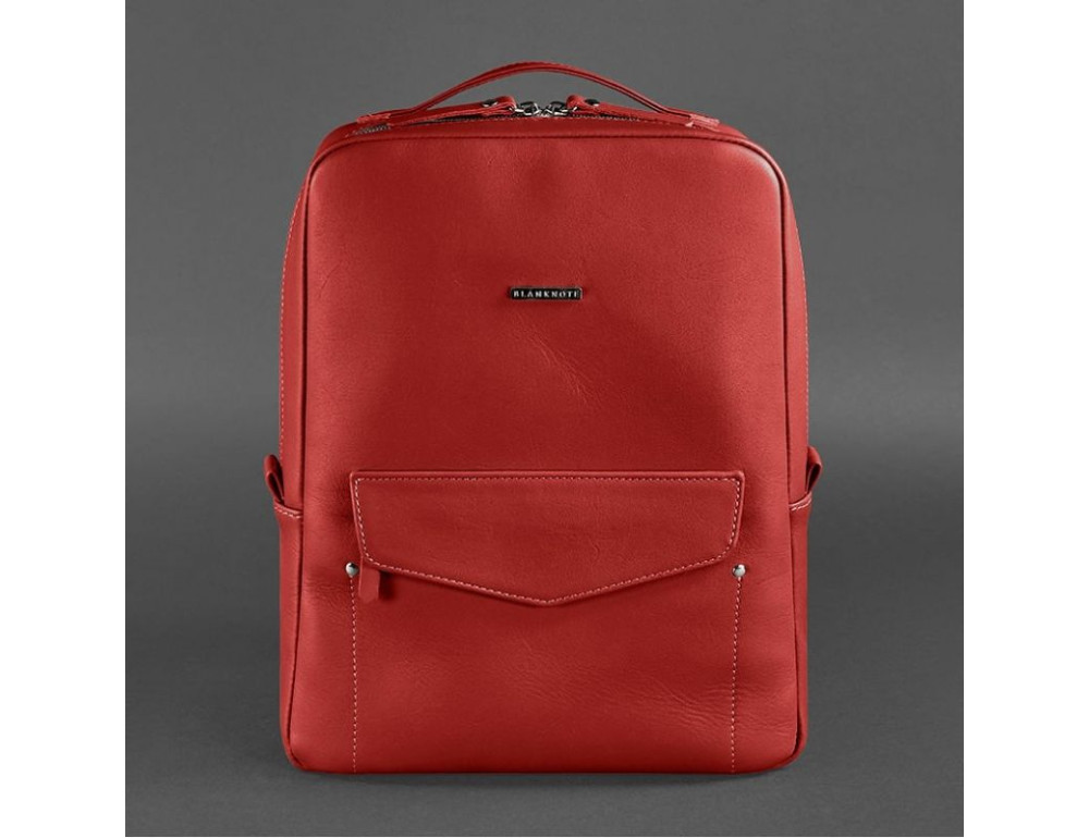 Червоний жіночий рюкзак зі шкіри Blancnote BN-BAG-19-red - Фотографія № 9