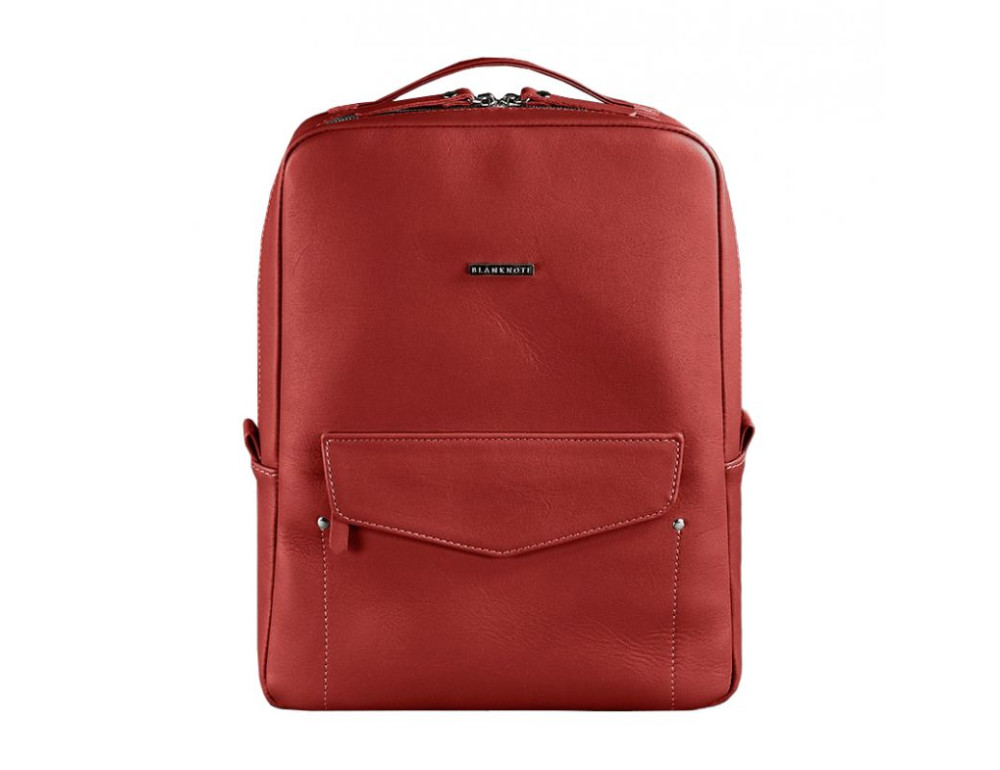 Червоний жіночий рюкзак зі шкіри Blancnote BN-BAG-19-red - Фотографія № 10