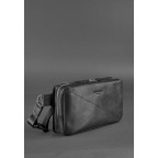 Чорна шкіряна сумка на пояс середня Blancnote BN-BAG-20-G-KR - Фотографія № 102