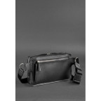 Чорна шкіряна сумка на пояс середня Blancnote BN-BAG-20-G-KR - Фотографія № 105