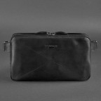 Чорна шкіряна сумка на пояс середня Blancnote BN-BAG-20-G-KR - Фотографія № 109