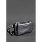 Чорна шкіряна сумка на пояс середня Blancnote BN-BAG-20-G - Фотографія № 102