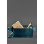 Зелена шкіряна сумка на пояс Blancnote BN-BAG-20-MALACHITE - Фотографія № 105