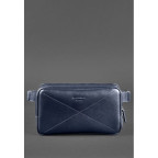Темно-синя шкіряна сумка на пояс Blanknote BN-BAG-20-navy-blue - Фотографія № 101