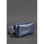 Темно-синя шкіряна сумка на пояс Blanknote BN-BAG-20-navy-blue - Фотографія № 102